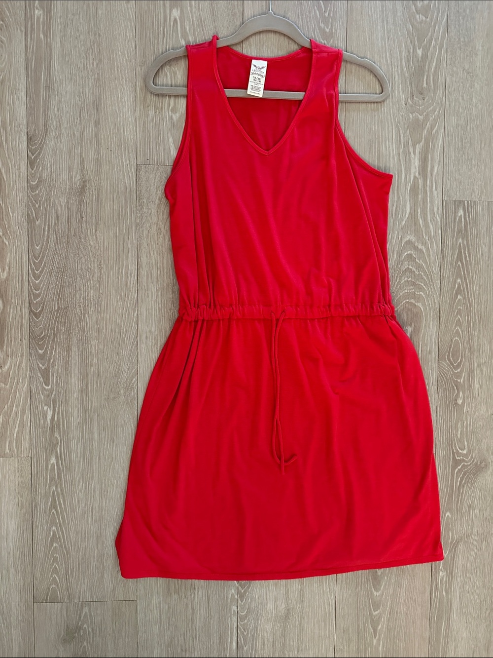 Faded Glory Red V-Neck Sleeveless Top
